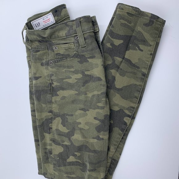 Women's Gap Camouflage Jeans - Size 25 - Picture 1 of 6